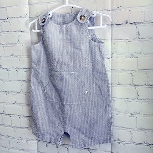 Striped overalls 3 Month